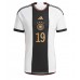 Tanie Strój piłkarski Niemcy Leroy Sane #19 Koszulka Podstawowej MŚ 2022 Krótkie Rękawy